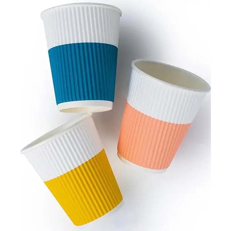 PE Coated Food-Grade Virgin Pulp Kraft Corrugated Ripple Wall Paper Cups – Ripple Coffee Cup and Ripple Wall Cup price