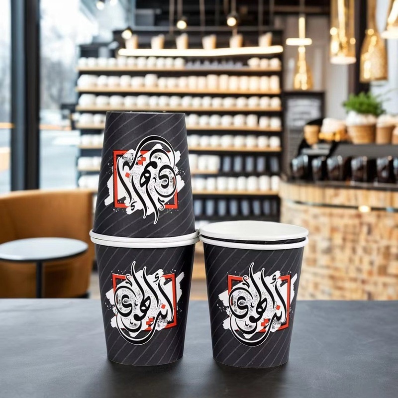 Single-Wall Heat-Resistant Disposable Customizable Size and Color Coffee Paper Cups – Hot Drink Paper Cups and Custom Logo Paper Cups price