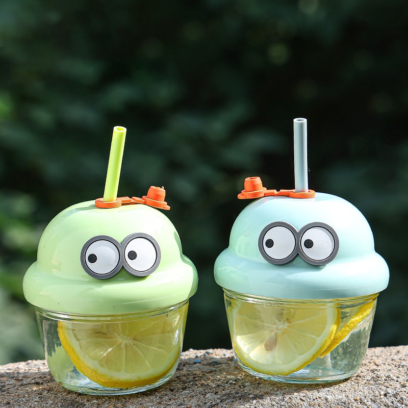 200ml Mini Cute Cartoon Glass Cup Promotion Gift Tumbler – Glass Water Cup and Glass Water Bottle price