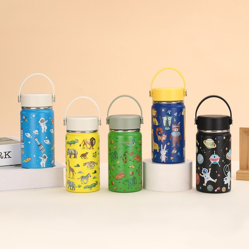 BPA-Free Custom Logo 12oz & 18oz Stainless Steel Water Bottle Portable 360ml Vacuum Flask for Kids School Travel Thermos Flask – Stainless Steel Water Bottle and Sports Water Bottles price