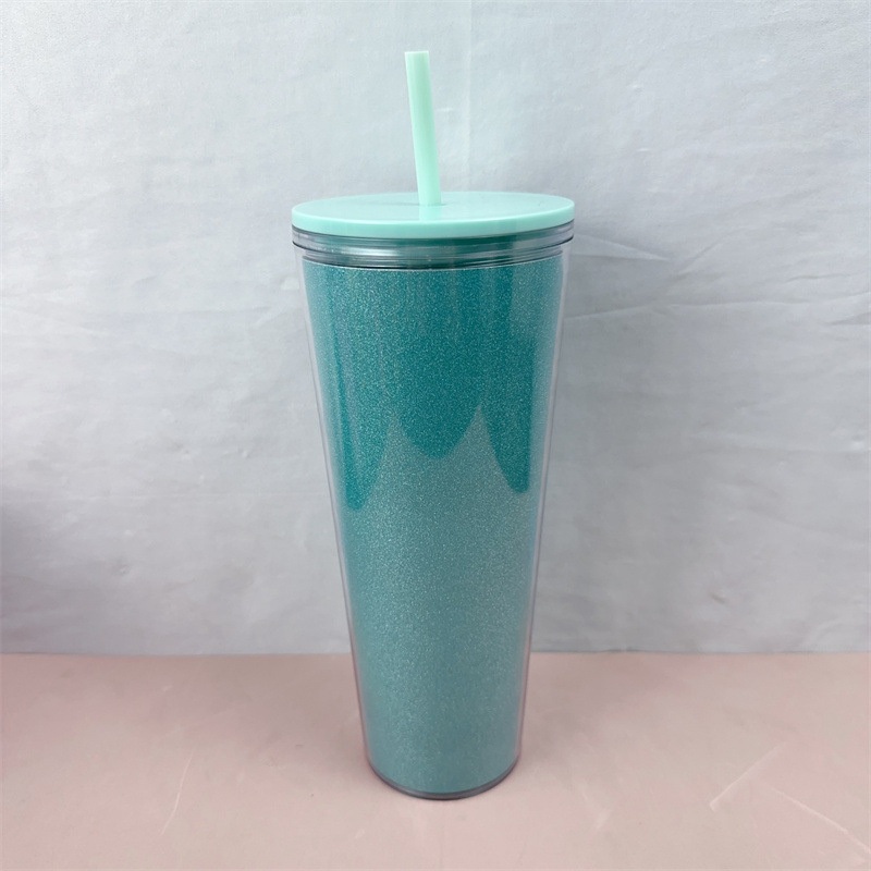 Creative Large Capacity Printable Plastic Water Cup with Straw and Lid – Home Appliance and Travel price