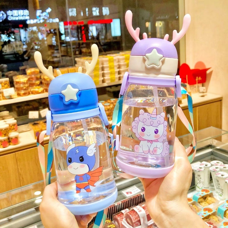 Cute Plastic Water Bottle for Kids – Fun Sports Kettle – Plastic Water Bottles and Child Drinking Water Bottle price