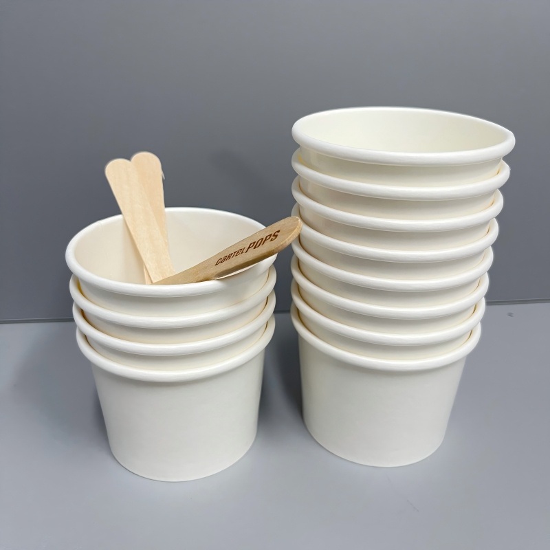 Kraft Paper Disposable Soup Cup Take Away Ice Cream Cup Custom Printing – Custom Ice Cream Cups and Ice Cream Paper Cup price