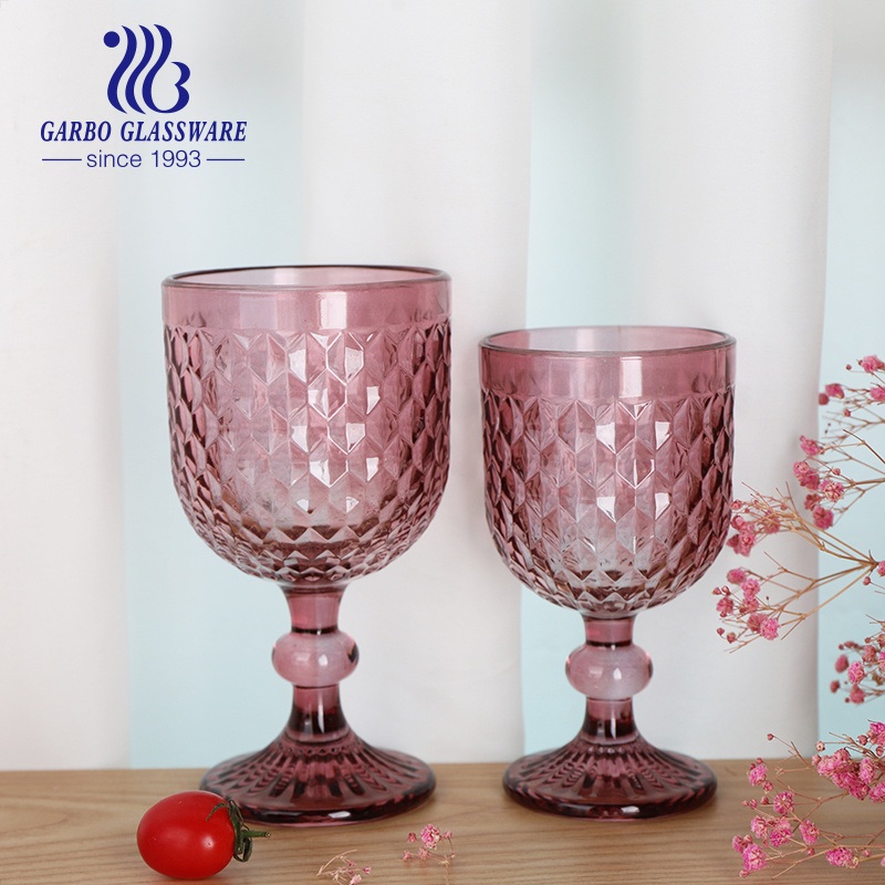 New Design Solid Color Glass Goblet Colored Wine Glass Cup – Glass Cup and Drinking Glass Cup price