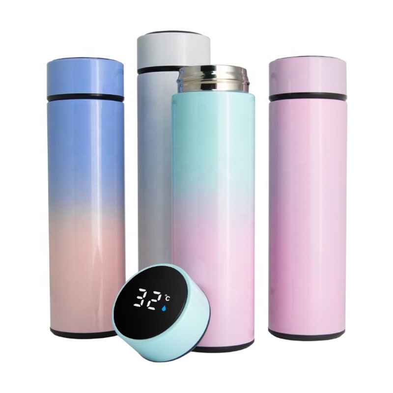 Smart Water Drinking Bottle with Tea Infuser Digital LED Temperature Display Lid Stainless Steel Insulated Vacuum Flask – LED Temperature Display Lid Water Bottle and Vacuum Smart Water Bottle price