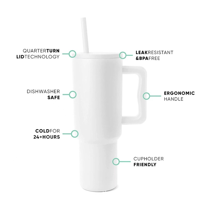 Stainless Steel Cup, Portable Handle Straw Cup, 40oz Large Capacity – Stainless Steel Cup and Handle Straw Cup price