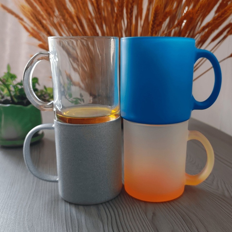 Transparent/Frosted/Glitter Glass Beer Mug, Clear Cup, Custom Logo, Sublimation 1 – Mug and Glass Mug price