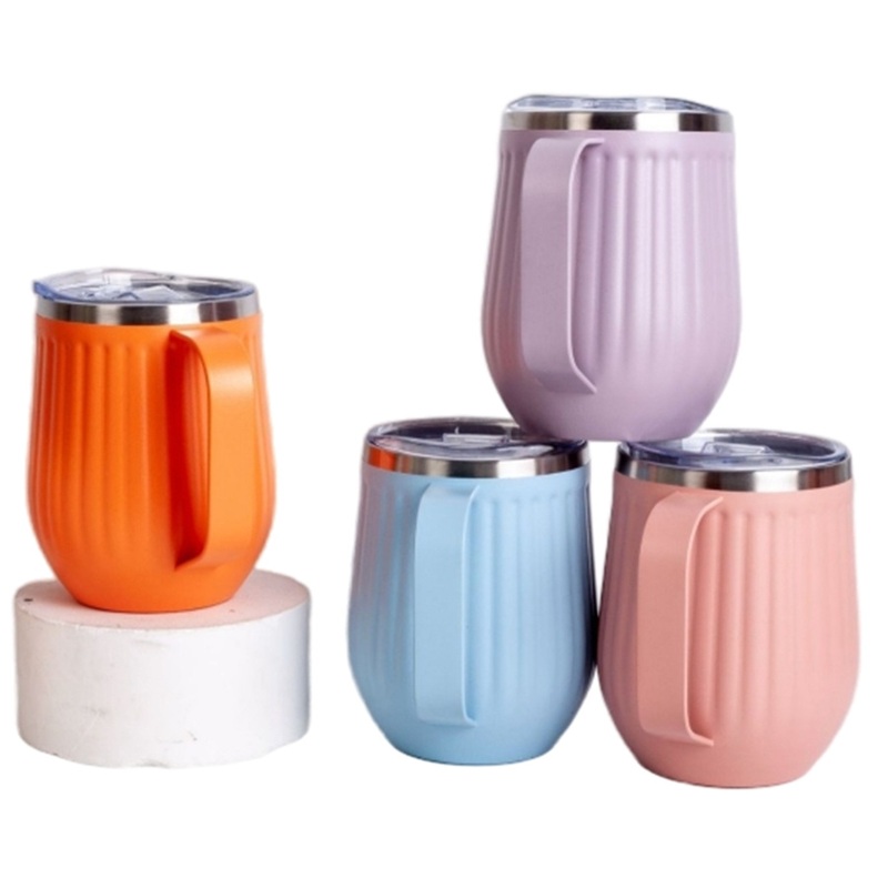 Wholesale OEM/ODM 304 Food Grade Stainless Steel Ribbed Coffee Tumbler with Handle – Tumbler and 304 Stainless Steel Tumbler price