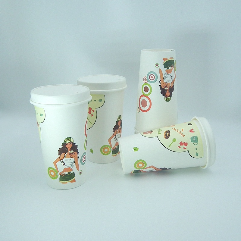 Wm787 Water-Based 22oz Wholesale Disposable Kraft Paper Double Wall Coffee Cup with Design – Coffee Paper Cup and Disposable Paper Cup price