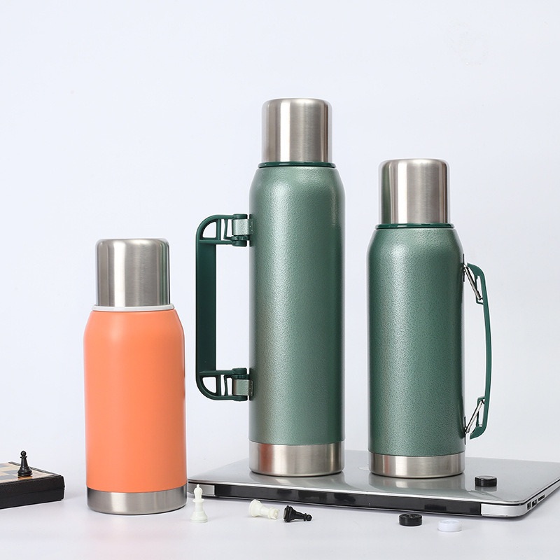 1000/1400ml Wholesale Custom Hot Sell Double Walled Insulated Vacuum Stainless Steel Travel Tumblers Mug Water Bottle Thermos Vacuum Flask with Handle Lid – Vacuum Flask and Thermos Flask price