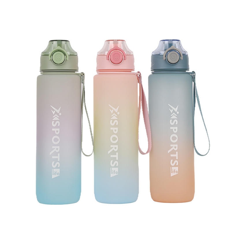 1000ml Large Capacity Direct Drinking Printed Logo Customized Plastic Water Bottle – Bottle and Vacuum Flasks price