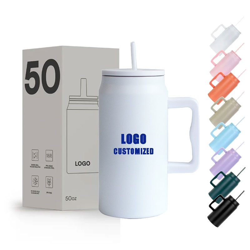 50oz Travel Mug Insulated Double Wall Stainless Steel Outdoor Drinking Cups with Customized Logo – Camping Bottle and Metal Insulated Tumbler price