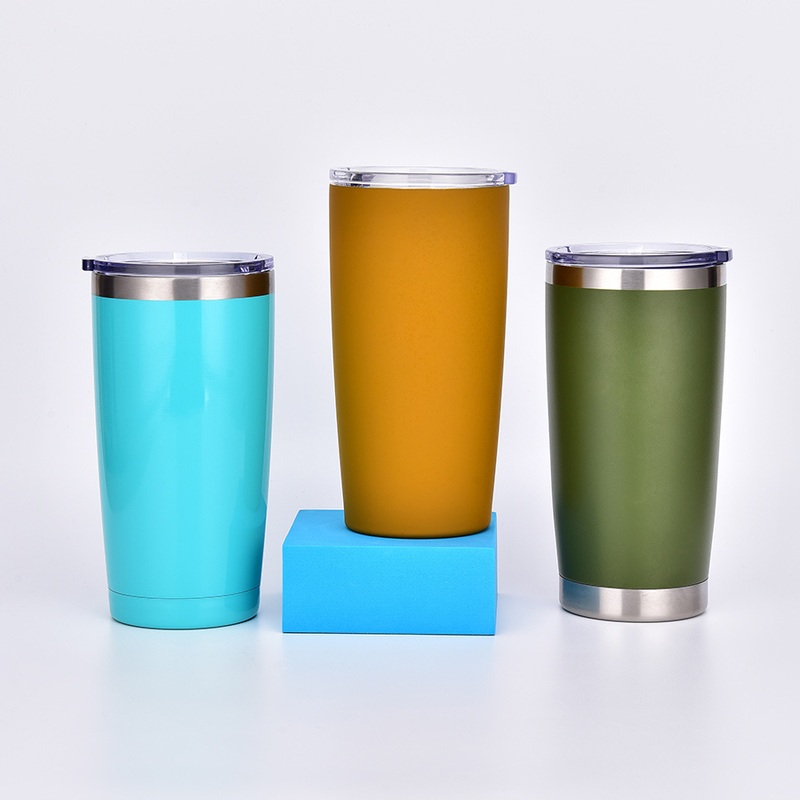 600ml 20oz Vacuum Insulated Stainless Steel Tumbler Double Wall Car Coffee Mug for Travel – Coffee Mug for Travel and Double Wall Car Mug price