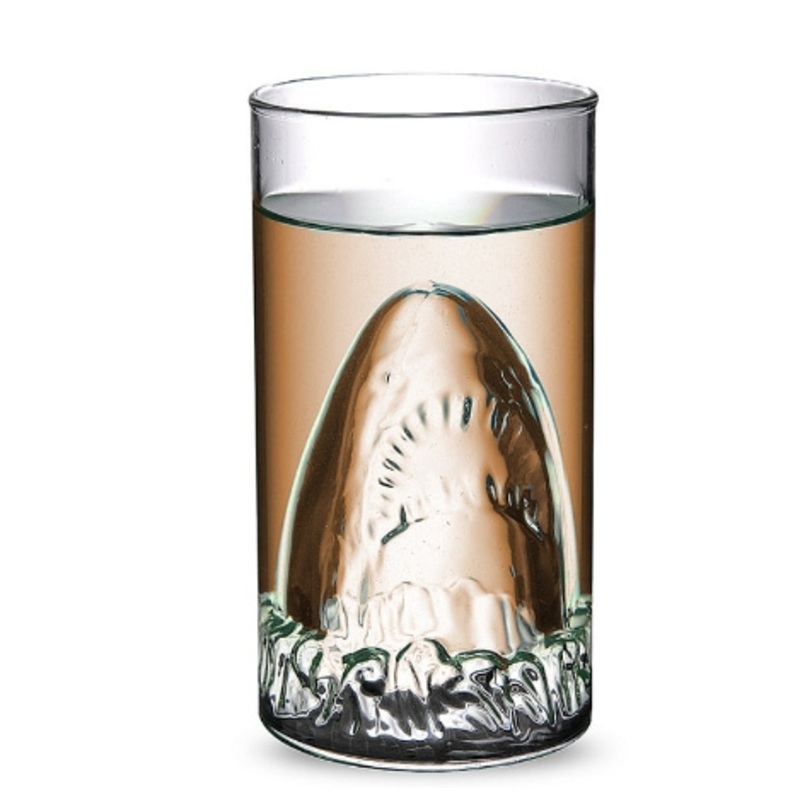 Cold and Heat Resistant Double Wall Shark-Shaped Glass Beer and Whisky Glass – Double Wall Glass and Beer Glass Mug Shark price