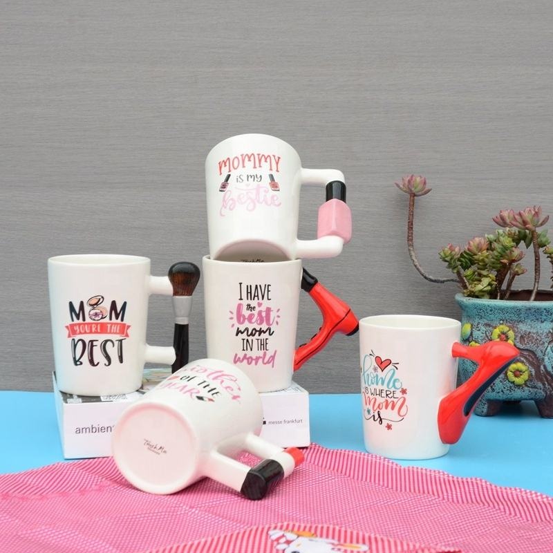 Creative Handle Ceramic Mug Cartoon Childrens Milk Water Cup Office Coffee – Water Bottle and Ceramic Cup price