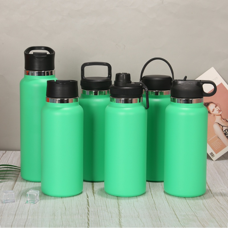 Custom 40oz 32oz Wide Mouth Double Wall Vacuum Flask Insulated Sports Water Bottle Stainless Steel with ODM 2 Lids – Stainless Steel Water Bottle and Double Wall Water Bottle price