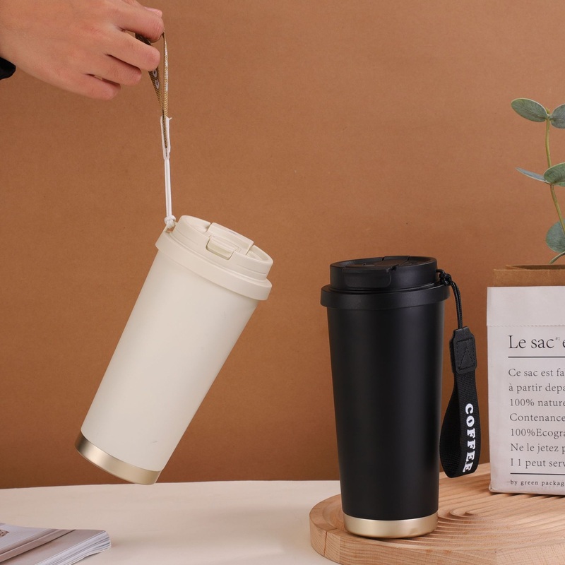 Custom Mug 500ml Water Bottle Insulated Coffee Cup Stainless Steel Liner or Ceramic Liner Tumbler Travel Mug with Lid Handle – Coffee Mug and Sublimation Mug price