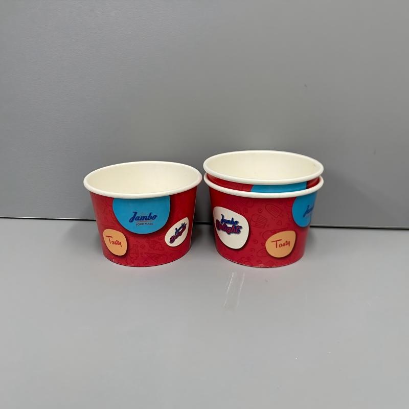 Eco-Friendly Customizable Frozen Treat Paper Cups for Bulk Purchase – Disposable Ice Cream Cups and Ice Cream Container price