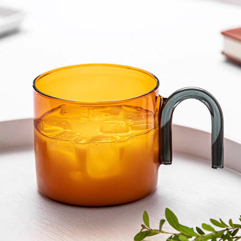 High Borosilicate Hot Drink Coffee Double Wall Glass Tea Cup with Handle Heat Resistant Glass Cups Microwave Dishwasher Safe – Classic Glass Tumbler Cup and Water Juice Cup price