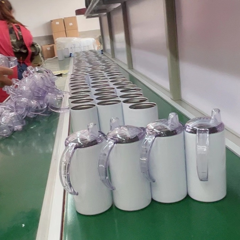 Kids Baby Childrens Toddlers Straight White Blank Sublimation DIY 12oz Vacuum Kid Bottle Stainless Steel Sippy Cup – Stainless Steel Sippy Cup and 12oz Sippy Cup Sublimation price