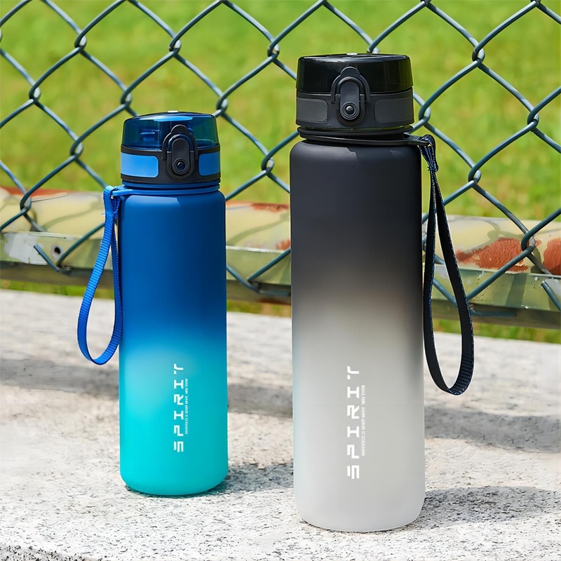 Large Capacity Sports Water Bottle Cup Gradient Color Resistant Fitness Portable Summer Mens Womens Water Bottle – Water Bottle and Motivational Bottle price