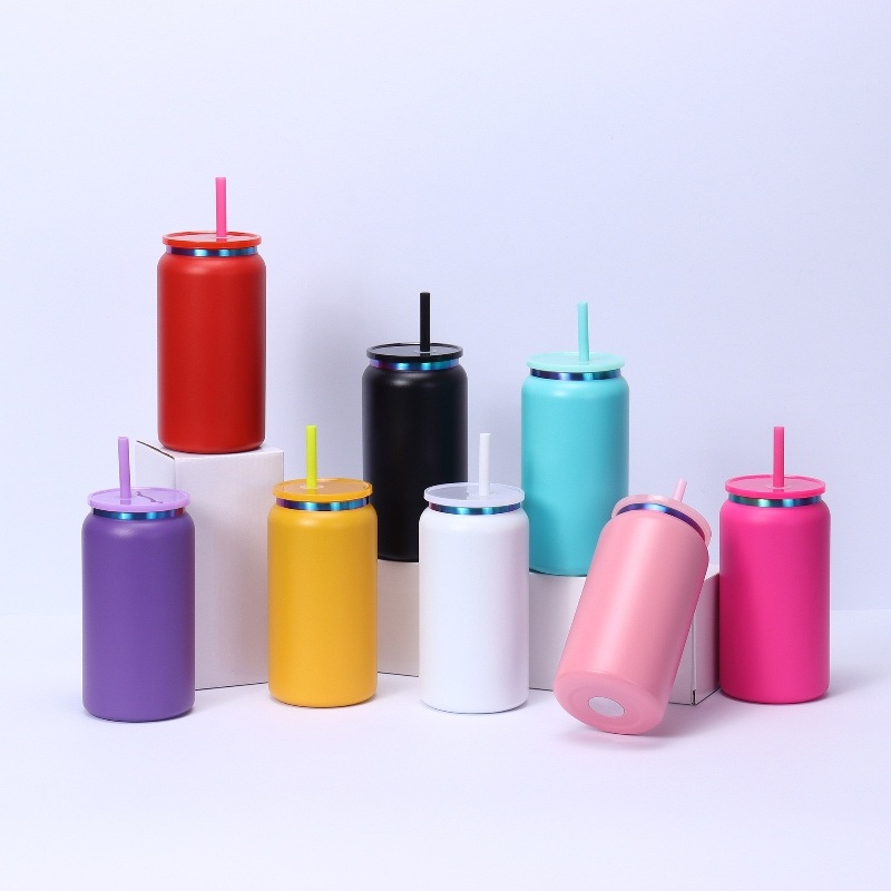16oz Electroplate Rainbow Plated Powder Coated Double Wall Stainless Steel Mugs Tumblers Libbey Cups Can – Libbey Cups 16oz Tumbler and 16oz Stainless Steel Tumblers price