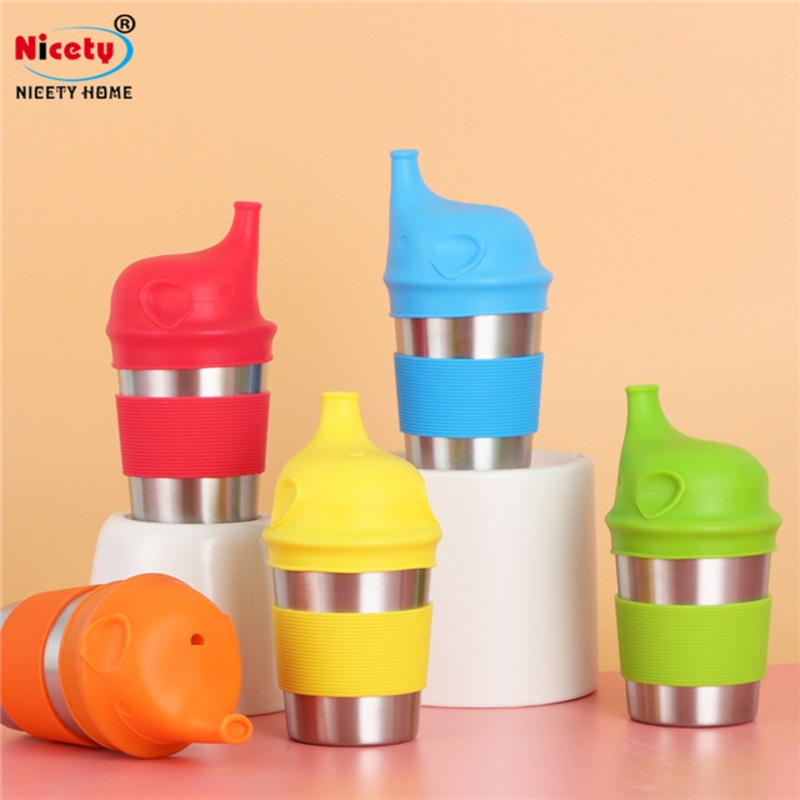 Cartoon Style Stainless Steel Water Bottle Silicone Outdoor Portable Drink Cup for Kids – Water Cup and Mug price