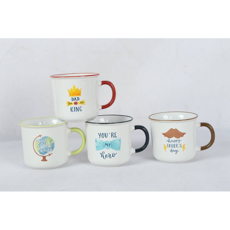 Father Day Ceramic Mugs Handle Color Heat Transfer Ceramic Sublimation Coffee Mug – Ceramic Mugs and Mug price