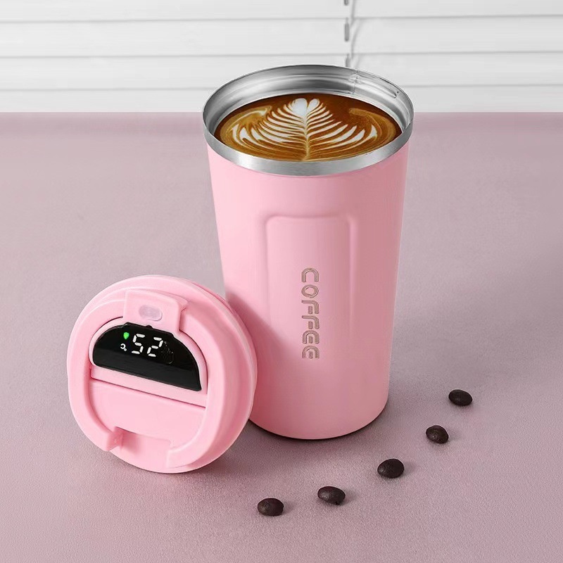 LED Temperature Display Stainless Steel Double-Wall Travel Office Smart Coffee Cup – Smart Coffee Cup and Vacuum Coffee Cup price