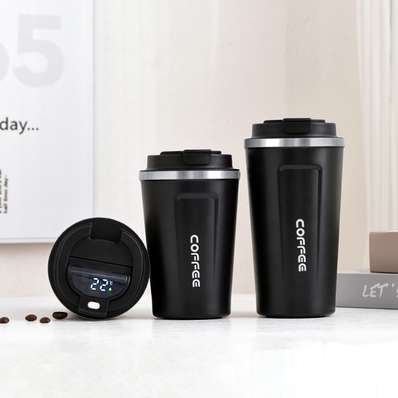 Smart LED Coffee Mug Cup Double Wall Stainless Steel with Temperature Display Lid – Vacuum Flask and Stainless Steel Flask price