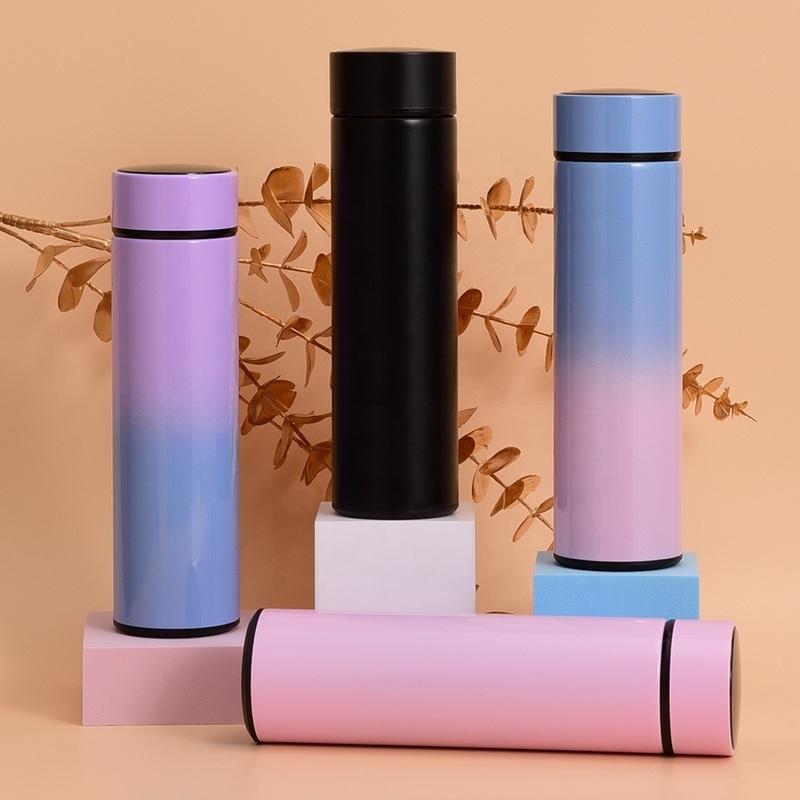 Wholesale 17oz 500ml Vacuum Insulated Smart Water Stainless Steel Thermos Bottle with Digital LED Temperature – Bottle with LED Temperature and Stainless Steel Thermos Bottle price