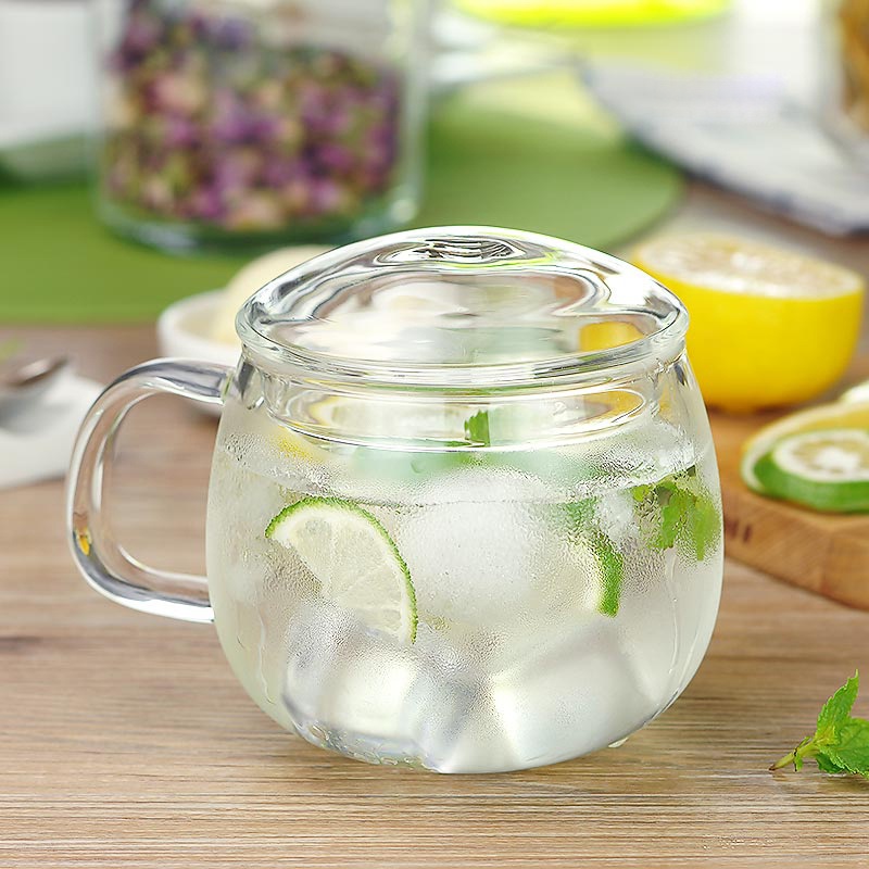 300ml High-Grade Borosilicate Glass Teacup Clear Heat Resistance Stove Top Safe Glass Tea Mug with Infuser and Lid – Teacup and Glass Teacup price