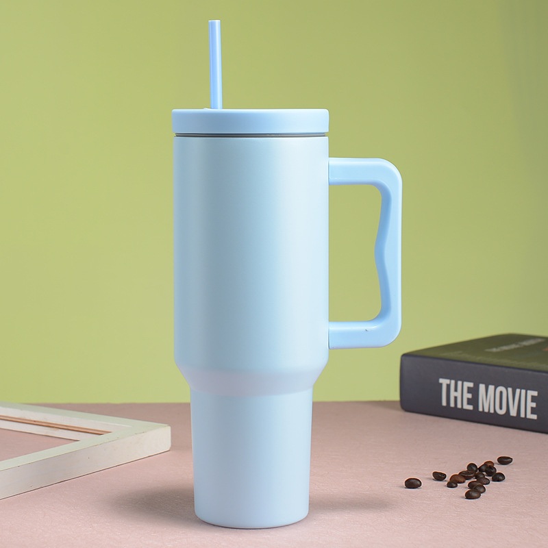 30oz 40oz Solid Color Coffee Cup Sublimation Double Wall Travel Mug Stainless Steel Insulated Tumbler with Handle – Water Bottle and Thermos price