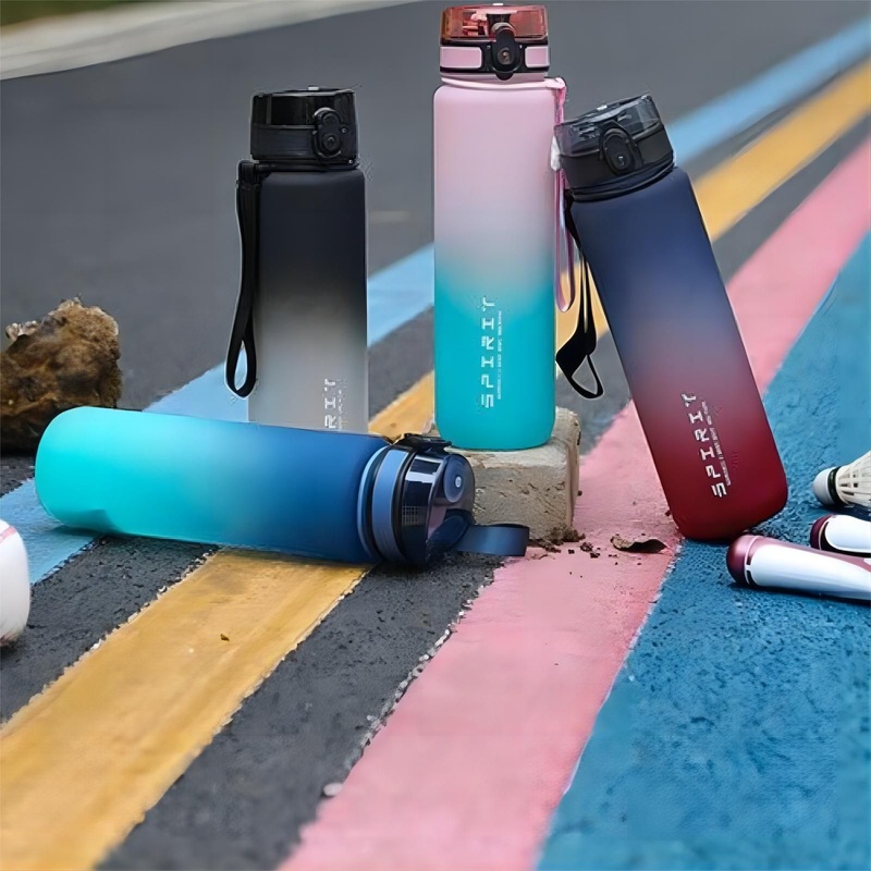 500/600/1000ml Sports Large Capacity Progressive Color Resistance High Temperature Fitness Carrying Cup Summer Student Kettle Water Bottle – Water Bottle and Sports Bottle price
