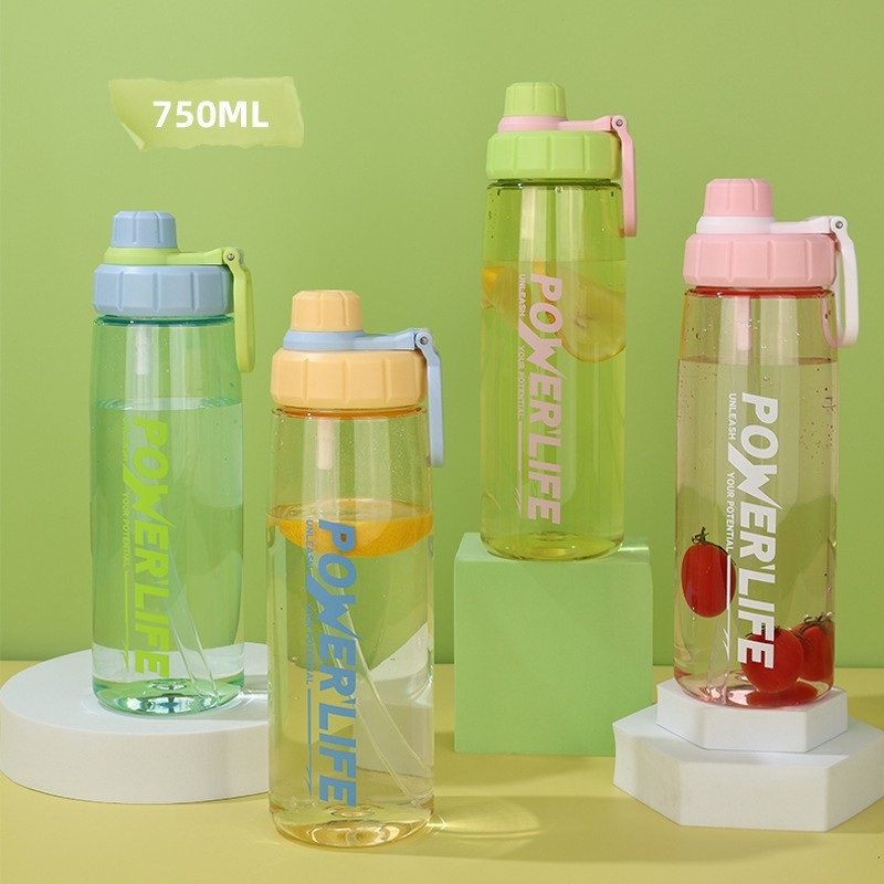 750ml Transparent Clear Plastic Water Bottle Leakproof Direct Drinking with Handle BPA Free – 750ml Water Bottles and Water Bottle Leakproof Direct Drinking price