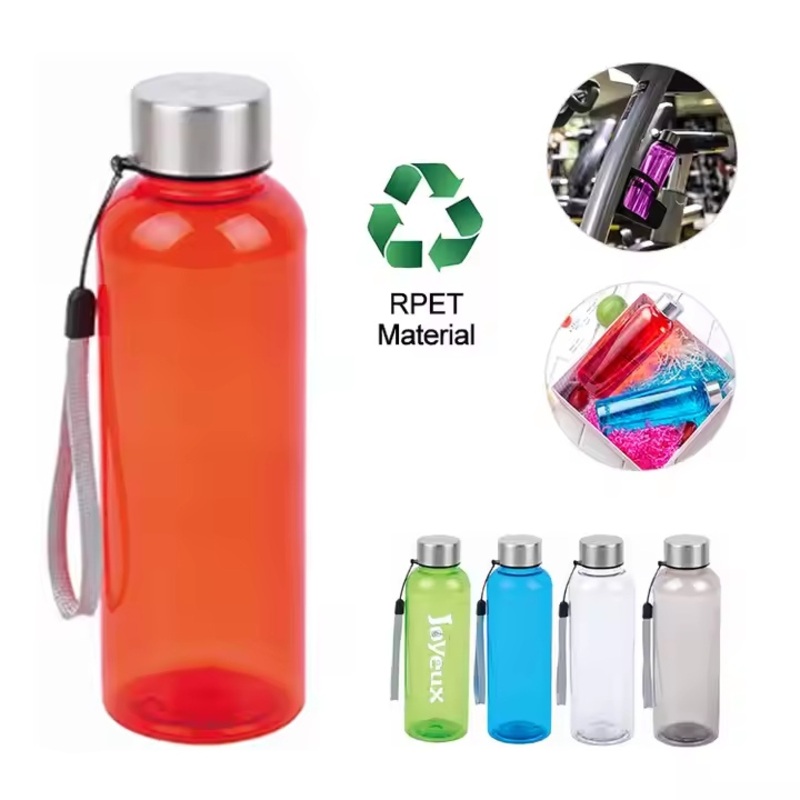 Eco Friendly 16oz 500ml BPA Free Custom Water Bottle Clear RPET Bottle Plastic Water Bottle with Custom Logo – Water Bottle and Plastic Water Bottle price