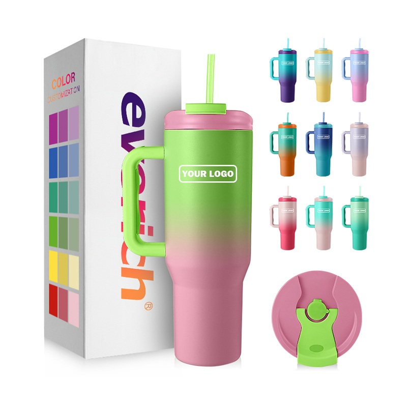 Everich 40oz Double Wall Stainless Steel Water Bottle with Ergonomic Handle and Straw Leak Proof – Insulated Tumbler and Stainless Steel Bottle price