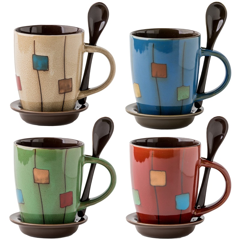 New Design Ceramic Gifting Cups Saucers Spoons Dishwasher Safe Tea Coffee Set – Coffee & Tea Set and Porcelain Tea Set price