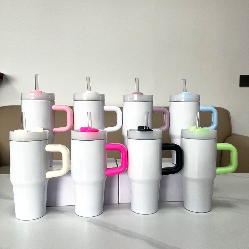 Travel Double Wall Stainless Steel Sublimation Cup Custom Logo 14oz Tumbler with Handle – Sublimation Travel Mug Tumbler and Custom 14oz Tumbler with Logo price