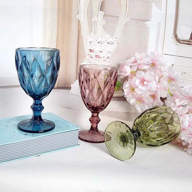 Wholesale Colored crystal Wine Qlass Tumblers for Wedding Bar Event – Colored Glass Tumblers and Wedding Glass Tumblers price