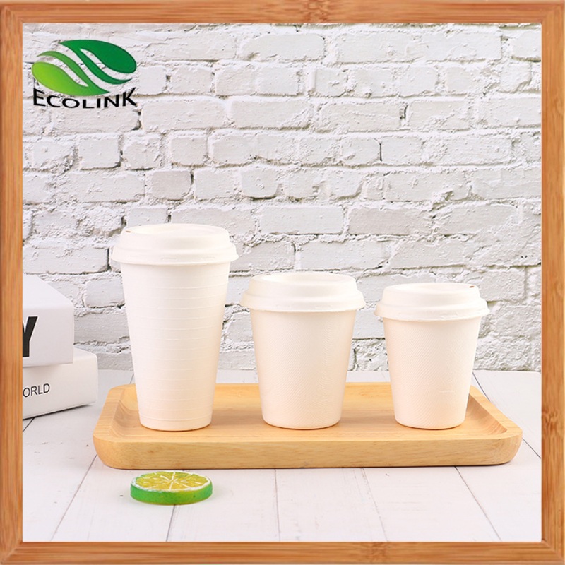100% Biodegradable/Compostable/Disposable Sugarcane/ Bagasse Coffee Cup with Sugarcane Lid 8/12/16oz – Biodegradable Cup and Sugarcane Tableware price