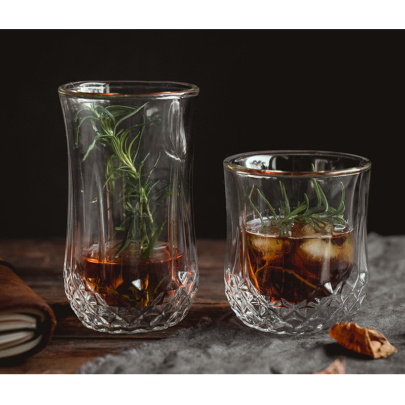 200/320ml Borosilicate Double Wall Glass Wine Whiskey Tea Use Cup – Drink Cup and Double Layer Tea Cup price