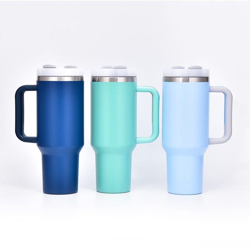 40oz Insulated Stainless Steel Cup Custom Travel Tumbler Vacuum Metal Cold Hot Tea Coffee Mugs with Handle – Coffee Mugs and Tea Mugs price
