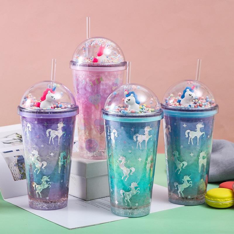 450ml Hot Sales Merry Christmas Party Drink Mug Kids Coffee Cup Reusable Plastic Christmas Tumbler with Lid and Straw – Double Layer Tumblers and Reusable Plastic Christmas Tumbler price