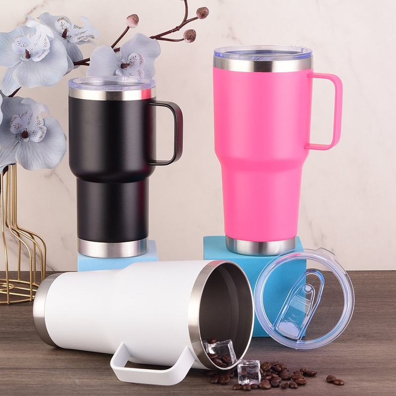 Custom Silicone Reusable Coffee Cup Tumbler Powder Coated Vacuum Insulated Tumbler 20oz 30oz Personalized Tumbler Cup – Personalized Tumbler Cup and 20oz 30oz Cup price
