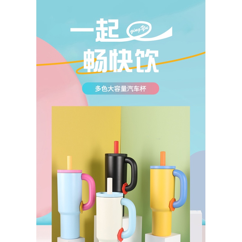 Ds-8802b 40oz Tumbler with Handle, Double Wall Vacuum Reusable Stainless Steel Insulated Water Bottle, with Leak Proof Lid and Straw for Iced or Cold Beverages – 2025 New Sports Bottle and Water Bottle 2025 Amazon Hotsale Bottles price