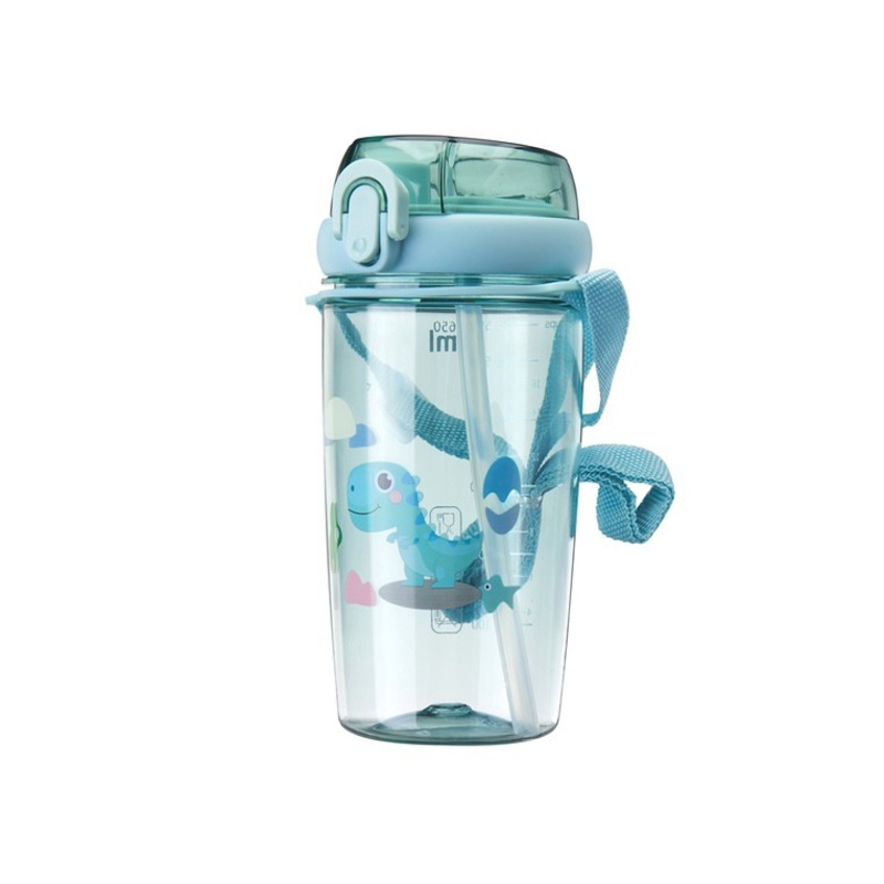 New BPA Free Cute Cartoon Design Plastic Kids Sports Drinking Water Bottle with Straw – Plastic Kids Water Bottle and Drinking Water Bottle price