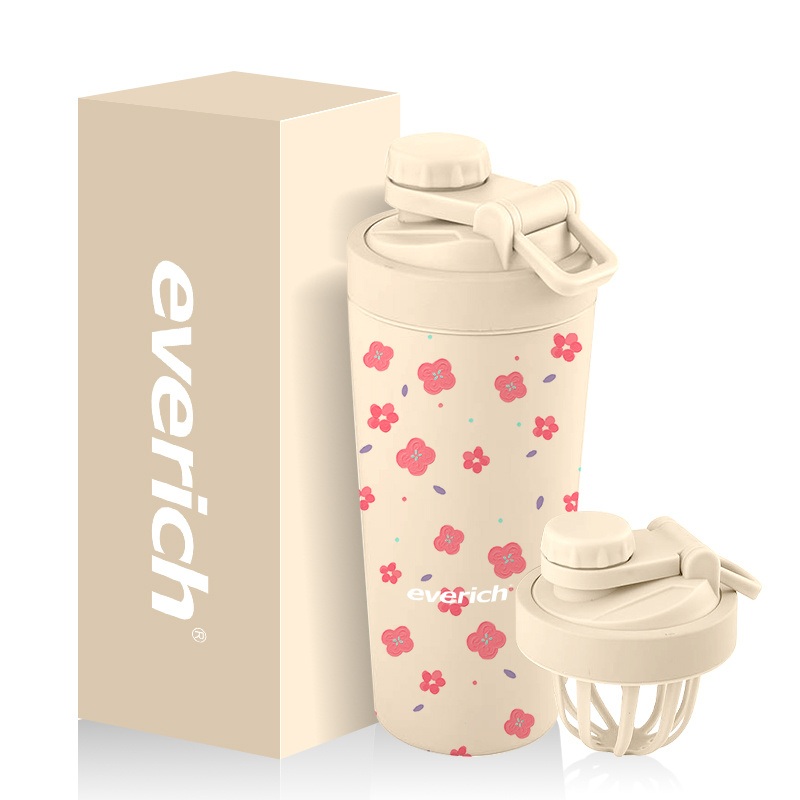 Stainless Steel Insulated Double Wall Gym Protein Shaker & Water Bottle with Silicone Brush – Shaker Bottle and Stainless Steel Shaker Bottle price