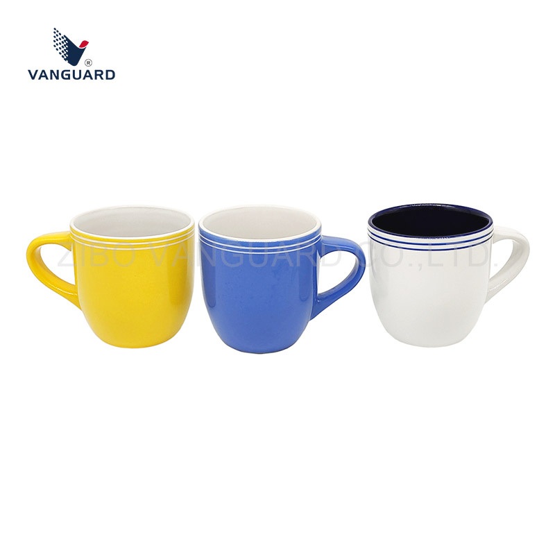 Vanguard 16oz Round Small Coffee Cup Porcelain Water Cup with Rim Design – Porcelain Water Cup and Porcelain Coffee Cup price