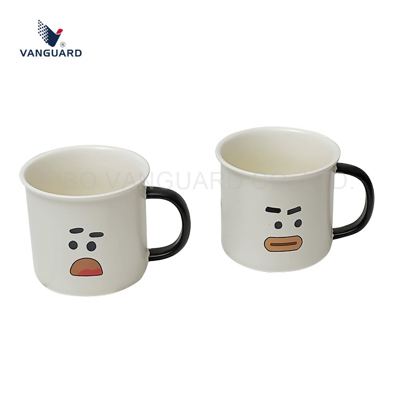Wholesale Promotion 375ml Coffee Mug White & Black Customized Ceramic Mug with Lid for Custom Designs – Ceramic Mug with Lid and Mug with Lid price
